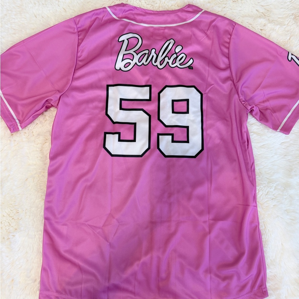 Braves Barbie Pink Baseball Jersey - Picture 2 of 4